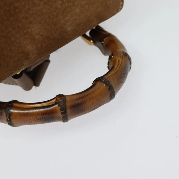 GUCCI Bamboo Backpack Suede Brown Gold 003 58 0030 Auth ep10582 main image 10